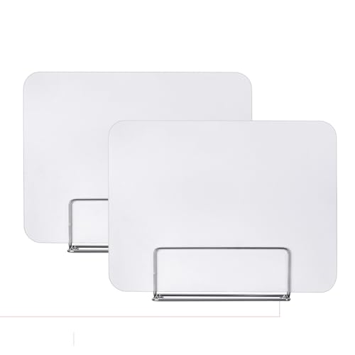 LCUVIMPEX Trennwand für Schreibtische Sichtschutz-Trennwand for den Schreibtisch, 2er-Pack, Mehrfarbig, 40 x (30–60) cm(Bianco,40X60cm) von LCUVIMPEX