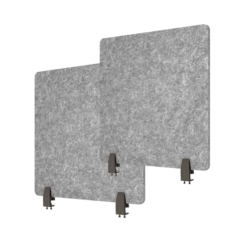 LCUVIMPEX Trennwand für Schreibtische Sichtschutzteiler for den Schreibtisch, 2er-Pack, Grau, 15,752 x 3,62 Zoll(Grijs) von LCUVIMPEX