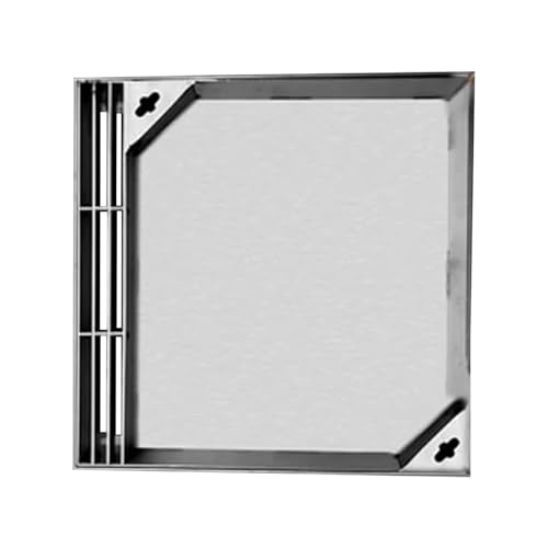 LCUVIMPEX Versenkte Kunststoff-Schachtabdeckung Eingebetteter Schachtdeckel aus Edelstahl mit Zugloch in Mehreren Größen(60cm/23.6in) von LCUVIMPEX