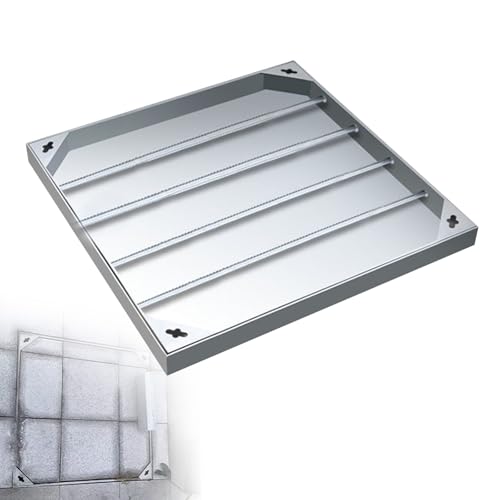 LCUVIMPEX Versenkte Kunststoff-Schachtabdeckung Schachtabdeckung aus Edelstahl 304, Klärgrubendeckel, Sumpfpumpenabdeckung mit Rahmen, 2 Tonnen, mehrere Größen(80x80x5cm) von LCUVIMPEX
