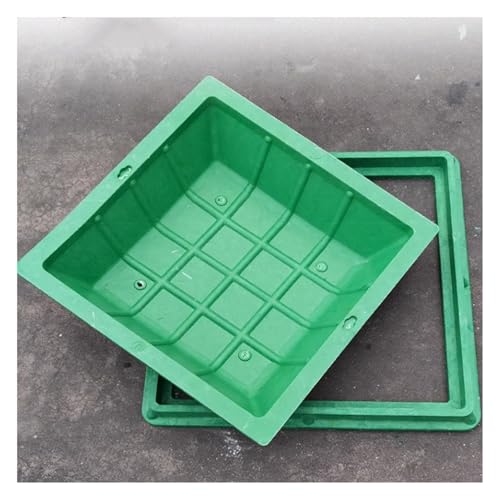 LCUVIMPEX Versenkte Kunststoff-Schachtabdeckung Unsichtbare Abflussabdeckung aus Harz, Klärgrubendeckel, mehrere Größen, 1 Stück(100 * 100cm/39.3 * 39.3in) von LCUVIMPEX