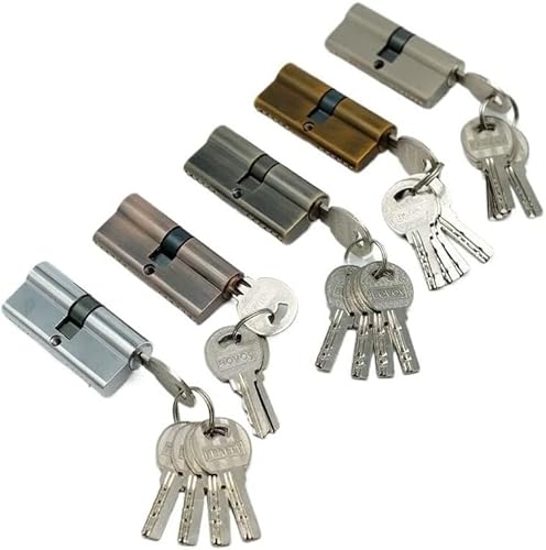 Langes fassschloss. 1 Pcs Zink Zylinder 70MM Doppel Schlüssel Lock Zylinder Barrel Lock(Unique Colour) von LCUVIMPEX