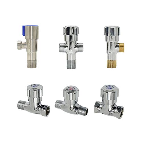 Messing Schlauchverbinder, 1/2 Zoll Außengewinde Innengewinde Gewindeverbindung T-Form 2/3-Wege Verteilerventil Rohrverbindung(C X Brass) von LCUVIMPEX