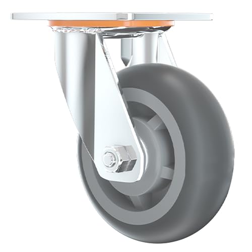 Möbelrollen 4er-Pack Möbelrollen mit 2 Lenkrollen und Bockrollen, Bremsen, 750 kg Tragkraft(Universal) von LCUVIMPEX