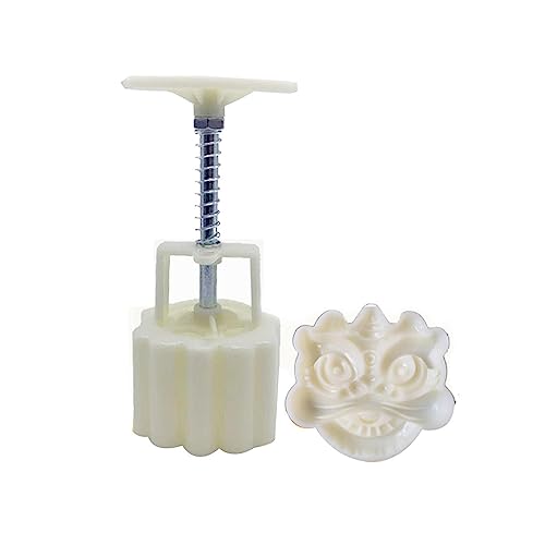 Mondkuchen. Handdruck-Fondant-Mondkuchen- und Keksstempel-Pressform 50 g, 3er-Pack, mehrfarbig(A) von LCUVIMPEX