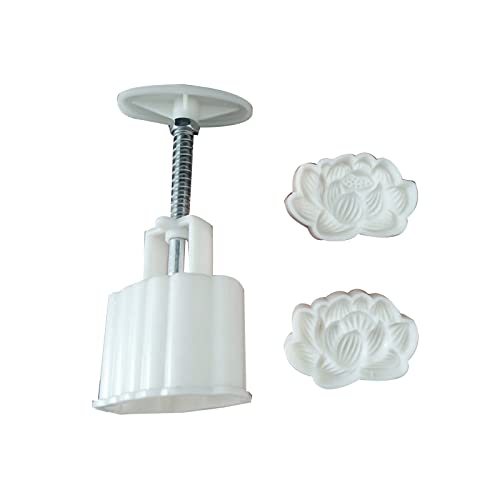 Mondkuchen. Handdruck-Fondant-Mondkuchen- und Keksstempel-Pressform 50 g, 3er-Pack, mehrfarbig(B) von LCUVIMPEX