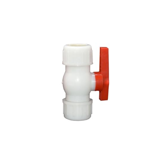 PVC-Rohrmuffen-Kugelhahn 3-Wege-Kugelhahn-T-Stück aus Kunststoff for PVC-PE-Wasserrohr(40 mm x repair) von LCUVIMPEX
