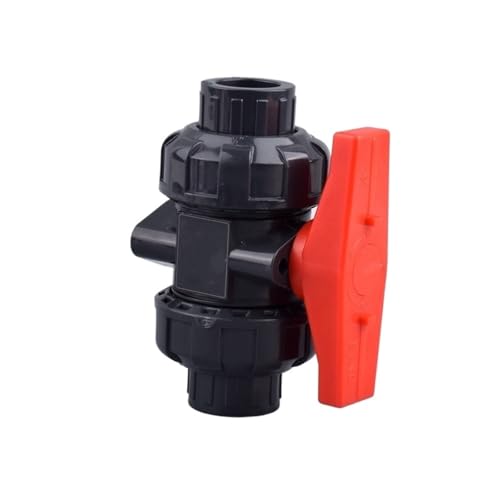 PVC-Rohrmuffen-Kugelhahn PVC-Doppel-Union-Kugelhahn-Schnellverbinder for die Gartenbewässerung(Upvc Grey Valve,ID 40 mm) von LCUVIMPEX
