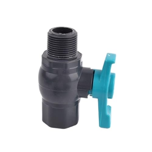 PVC-Rohrmuffen-Kugelhahn PVC-Kugelhahn, grau, 1/2" bis 2" Gewinde, Gartenbewässerung, Aquarium, Wasserkontrolle(40mm-1.2 Inch) von LCUVIMPEX