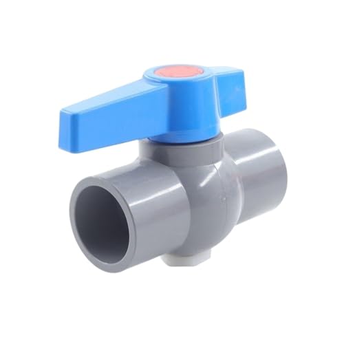 PVC-Rohrmuffen-Kugelhahn PVC-Kugelhahnanschluss, grau, Innendurchmesser 20–63 mm(1PCS-I.D 40MM) von LCUVIMPEX