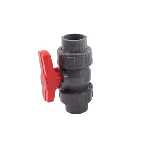 PVC-Rohrmuffen-Kugelhahn PVC-Rohr-Kugelhahn-Verbindungsstück-weißes Grau Id 20-63mm for Garten-Bewässerung(5pcs,ID 50 mm) von LCUVIMPEX