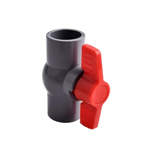 PVC-Rohrmuffen-Kugelhahn PVC-Sockel-Kugelhahn-Koppler, Garten-Bewässerungsanschluss, mehrfarbig, mehrere Größen(Gray Color,ID 25 mm) von LCUVIMPEX