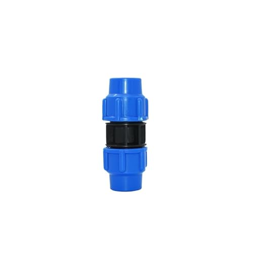 PVC-Rohrmuffen-Kugelhahn Rohrhahn-T-Stück, Wasserverteiler mit Kugelhahn for 20–63 mm und 1/2–2 Zoll PVC-PE-Rohre(Straight,20 mm) von LCUVIMPEX