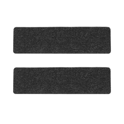 Selbstklebende Treppenstufen Schritt ， Selbstklebende Teppich-Treppenstufenmatten, Mehrfarbig, 2er-Pack(Black) von LCUVIMPEX