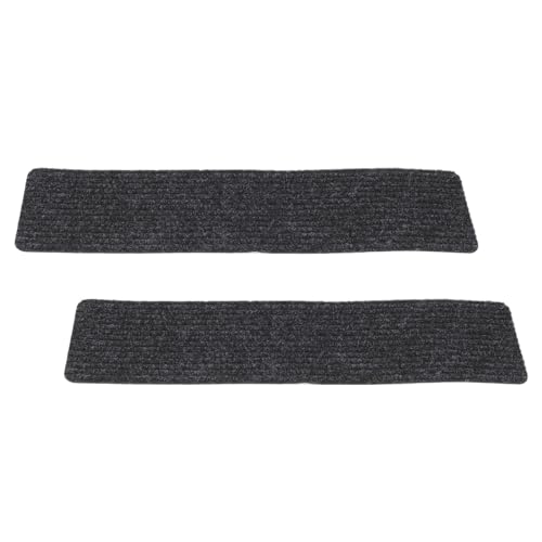 Selbstklebende Treppenstufen Schritt ， Selbstklebende Teppich-Treppenstufenmatten, Mehrfarbig, 2er-Pack(Black) von LCUVIMPEX