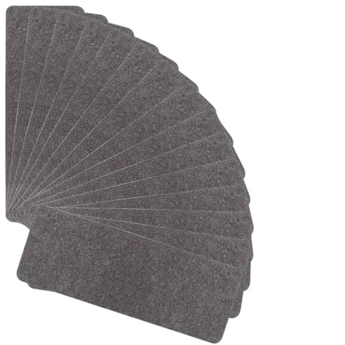 Selbstklebende Treppenstufen Schritt ， Treppenstufen selbstklebend Teppich Rechteckig Mehrfarbig 15er Packung(Dark Grey) von LCUVIMPEX