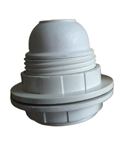 Sockel Adapter, 10 Stück E27 LED Lampenfassung aus Kunststoff E27 Schraubsockel Adapter mit 2 Ringen mit Track-Nummer von LCUVIMPEX
