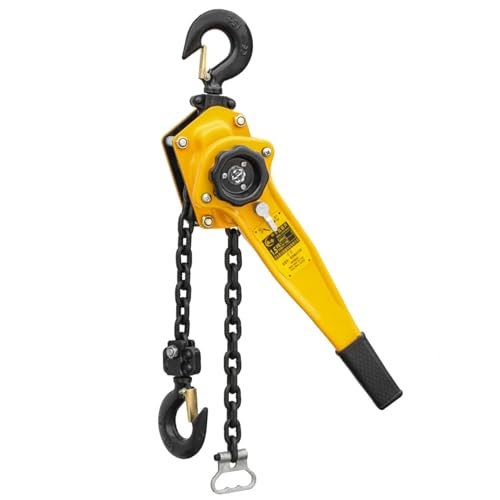 Spanntusche spanntusche Ratschenhebel-Kettenzug mit Haken 0,75-6 t 1,5-6 m for Garagen, Lager, Automobilmaschinen(6t 3m) von LCUVIMPEX