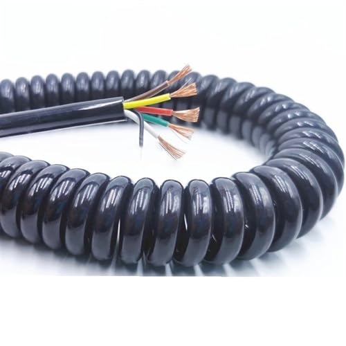 Teleskopdraht mit Kupferkern 6 Kerne 14AWG 15AWG 17AWG 18AWG 24AWG 22AWG 20AWG 20AWG Kabel einziehbare Spule(Stretch 2,5 Meter 15AWG 1,5mm) von LCUVIMPEX