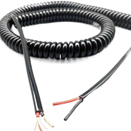 Teleskopisches Kabel mit Kupferkern, 2 Cores Power Telescopic Wire 1,5 mm Square Stretch 1 Meter bis 12 Meter (Stretch 1 Meter) von LCUVIMPEX