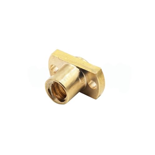 Über exzonierte, edelstahlgebrannte nutten, T8 H-Flansch, Messing, Trapezgewindespindel, 1 mm oder 2 mm Steigung, mit 1–14 mm Steigung(Pitch 2mm Lead 2mm) von LCUVIMPEX