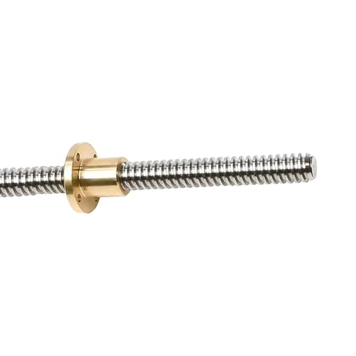 Über exzonierte, edelstahlgebrannte nutten, T8 Leitspindelstange mit Messingmutter, 8 mm Durchmesser, mehrere Leitungen, 650–1000 mm Länge, Trapezgewinde, Rechtsgewinde(Pitch 2mm Lead 2mm,800MM) von LCUVIMPEX