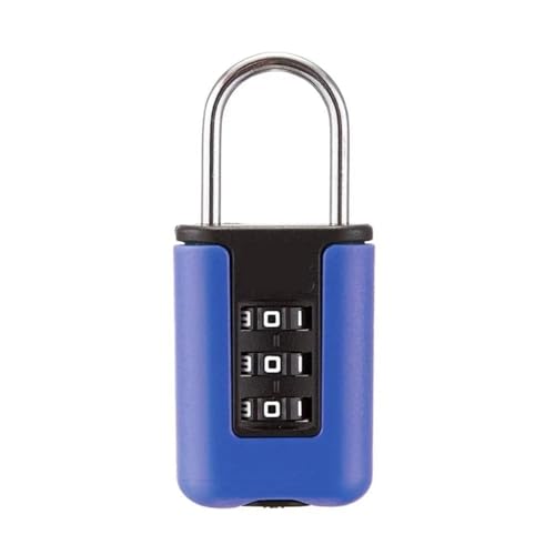 Verschlüsselungsschloss, Kontrastfarbe Drahtseil Codeschloss Tragbares Reisekoffer-Gepäck-Vorhängeschloss/1St(Blue1) von LCUVIMPEX