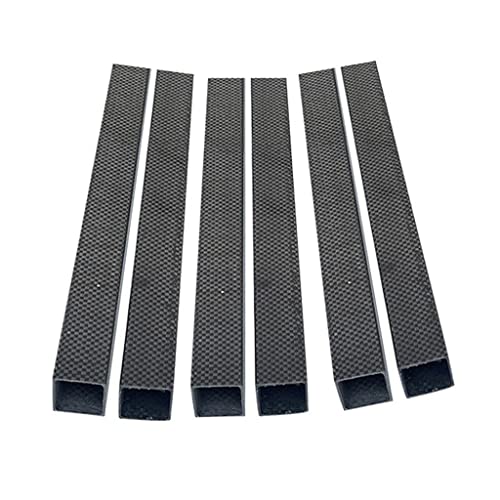 Volles Vierkantrohr Glänzende Oberfläche ， Carbonfaser-Rohr, 500 mm, 1,0 mm Dicke, 3K-Gewebe, mehrere Größen, 100% Carbon(22X22X20mm) von LCUVIMPEX