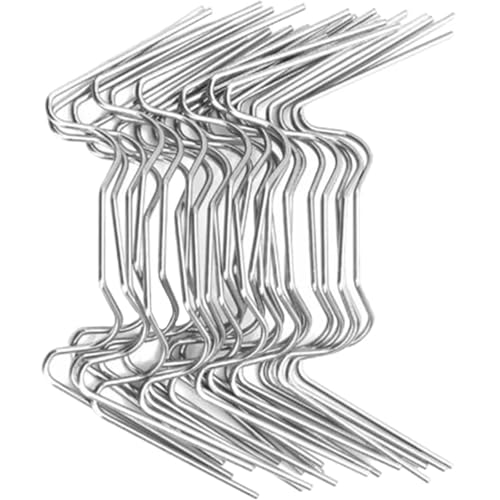 Wäscheklammern einer W. 100 Stück Gewächshaus W Draht Glas Clips Edelstahl Silber 7,5 x 3 0,12 cm von LCUVIMPEX