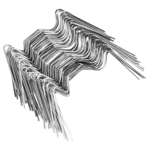 Wäscheklammern einer W. Edelstahl Gewächshaus Verglasung Clips 100 Stück Silber 70x35x15mm von LCUVIMPEX