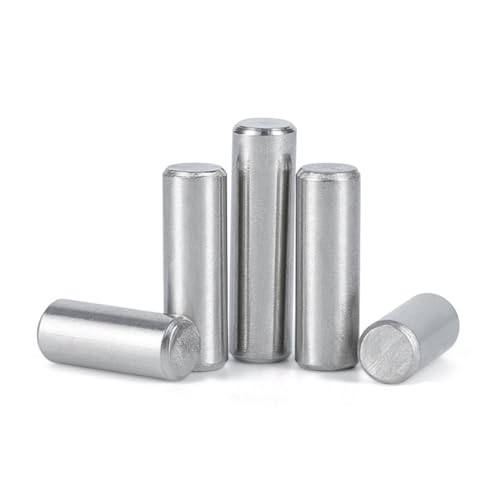 Zylindrischer Stift aus Edelstahl, 20 Stück zylindrische Passstifte, Edelstahl 304, silberfarben, mehrere Größen, 4 mm bis 100(M1-35MM) von LCUVIMPEX