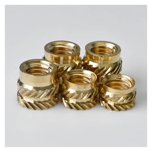 hand tighten nuts， Kupfergewindeeinsatzmutter M2 M2.5 Dicke Muttern Mehrere Größen 600 Stück(M2.5 x4x 3.5(600pcs)) von LCUVIMPEX