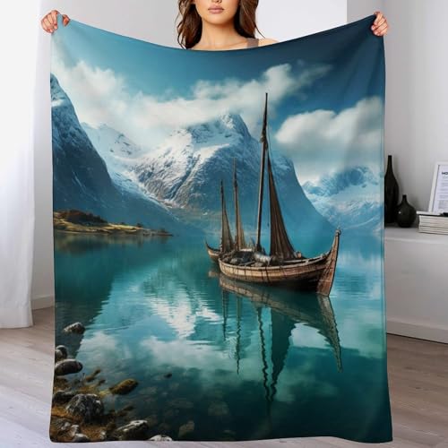 Boot Flauschige Decke Fleecedecke Weich Und Warm Als Sofadecke, Wohndecke Oder Tagesdecke, Decken Für Couch 150×200cm von LCWWW