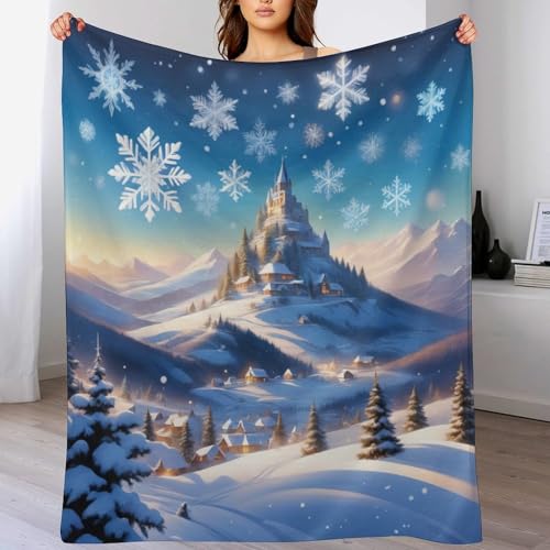 Burg Flannel Fleece Wohndecken Kuscheldecken, Superweiche, Flauschige, Warme Mikrofaser Decke Für Schlafcouch,180×200cm von LCWWW