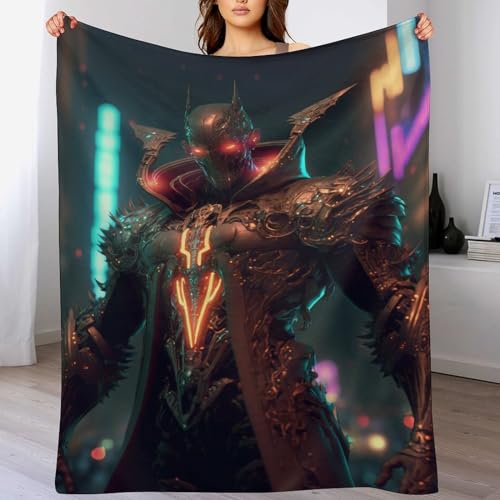 Cyborg Flannel Fleece Wohndecken Kuscheldecken, Superweiche, Flauschige, Warme Mikrofaser Decke Für Schlafcouch,140×180cm von LCWWW
