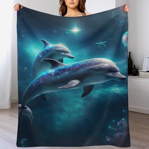 Delphin Dick Decke Weich Wärme Gemütlich Flannel-Fleece Sofadecke Deckeldecke 3D Bilder Wohndecke Für Bett/Sofa 100×130cm Delphin Dick Decke Weich Wärme Gemütlich Flannel-Fleece Sofadecke Deckeldecke 3D Bilder Wohndecke Für Bett/Sofa 100×130cm von LCWWW