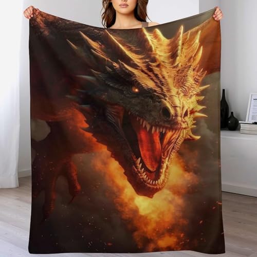 Drache Dick Decke Weich Wärme Gemütlich Flannel-Fleece Sofadecke Deckeldecke 3D Bilder Wohndecke Für Bett/Sofa 180×200cm Drache Dick Decke Weich Wärme Gemütlich Flannel-Fleece Sofadecke Deckeldecke 3D Bilder Wohndecke Für Bett/Sofa 180×200cm von LCWWW