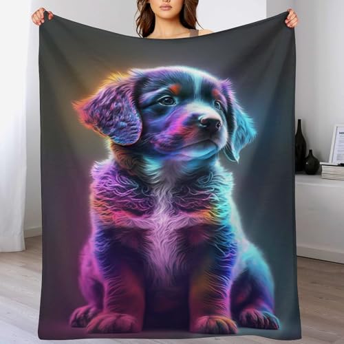 Hund Dick Decke Weich Wärme Gemütlich Flannel-Fleece Sofadecke Deckeldecke 3D Bilder Wohndecke Für Bett/Sofa 130×150cm Hund Dick Decke Weich Wärme Gemütlich Flannel-Fleece Sofadecke Deckeldecke 3D Bilder Wohndecke Für Bett/Sofa 130×150cm von LCWWW