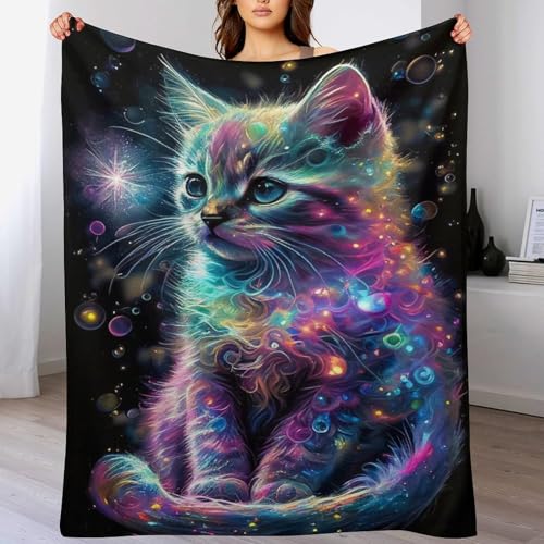 Katze Dick Decke Weich Wärme Gemütlich Flannel-Fleece Sofadecke Deckeldecke 3D Bilder Wohndecke Für Bett/Sofa 130×150cm Katze Dick Decke Weich Wärme Gemütlich Flannel-Fleece Sofadecke Deckeldecke 3D Bilder Wohndecke Für Bett/Sofa 130×150cm von LCWWW