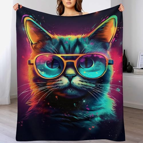Katze Dick Decke Weich Wärme Gemütlich Flannel-Fleece Sofadecke Deckeldecke 3D Bilder Wohndecke Für Bett/Sofa 130×180cm Katze Dick Decke Weich Wärme Gemütlich Flannel-Fleece Sofadecke Deckeldecke 3D Bilder Wohndecke Für Bett/Sofa 130×180cm von LCWWW