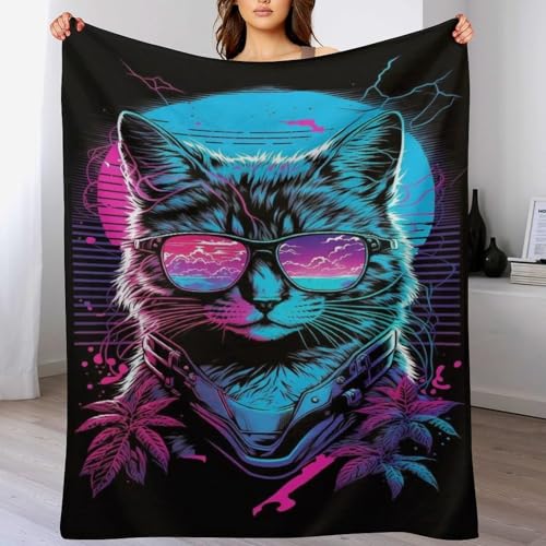 Katze Dick Decke Weich Wärme Gemütlich Flannel-Fleece Sofadecke Deckeldecke 3D Bilder Wohndecke Für Bett/Sofa 140×180cm Katze Dick Decke Weich Wärme Gemütlich Flannel-Fleece Sofadecke Deckeldecke 3D Bilder Wohndecke Für Bett/Sofa 140×180cm von LCWWW