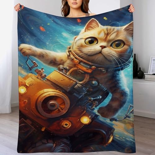 Katze Dick Decke Weich Wärme Gemütlich Flannel-Fleece Sofadecke Deckeldecke 3D Bilder Wohndecke Für Bett/Sofa 140×180cm Katze Dick Decke Weich Wärme Gemütlich Flannel-Fleece Sofadecke Deckeldecke 3D Bilder Wohndecke Für Bett/Sofa 140×180cm von LCWWW