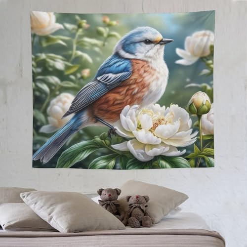 LCWWW Blume/Vogel Wandteppich 3d Drucken Wandbehang Wandteppiche Geeignet Für Raumdekoration Heim-Wanddekoration Tapisserie 130×150cm LCWWW Blume/Vogel Wandteppich 3d Drucken Wandbehang Wandteppiche Geeignet Für Raumdekoration Heim-Wanddekoration Tapisserie 130×150cm von LCWWW