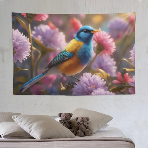 LCWWW Blume Vogel Wandteppich 3d Drucken Wandbehang Wandteppiche Geeignet Für Raumdekoration Heim-Wanddekoration Tapisserie 150×230cm LCWWW Blume Vogel Wandteppich 3d Drucken Wandbehang Wandteppiche Geeignet Für Raumdekoration Heim-Wanddekoration Tapisserie 150×230cm von LCWWW