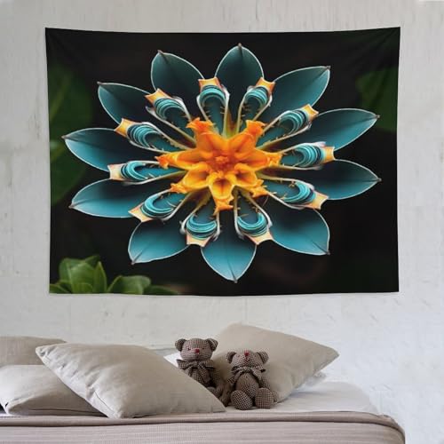 LCWWW Blume Wandteppich 3D-gedruckt Wandbehang Tapisserie Geeignet Für Raumdekoration Heim-Wanddekoration 150×200cm LCWWW Blume Wandteppich 3D-gedruckt Wandbehang Tapisserie Geeignet Für Raumdekoration Heim-Wanddekoration 150×200cm von LCWWW