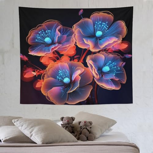 LCWWW Blume Wandteppich Wandbehang Für Wohnzimmer Tapisserie Schlafzimmer Wohnheim Wandtuch Wanddeko 130×150cm LCWWW Blume Wandteppich Wandbehang Für Wohnzimmer Tapisserie Schlafzimmer Wohnheim Wandtuch Wanddeko 130×150cm von LCWWW