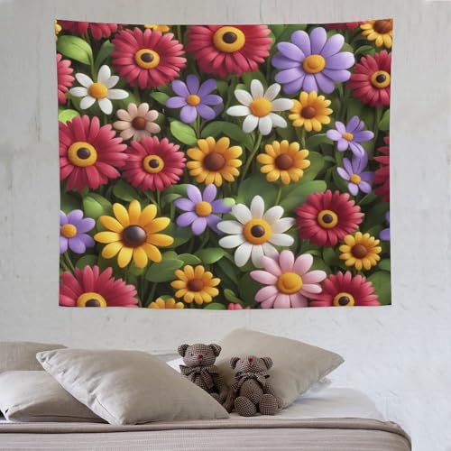 LCWWW Blumen Wandteppich Für Wohnzimmer Wanddekoration Tapisserie Schlafzimmer Wandbehang Dekoration 130×150cm LCWWW Blumen Wandteppich Für Wohnzimmer Wanddekoration Tapisserie Schlafzimmer Wandbehang Dekoration 130×150cm von LCWWW