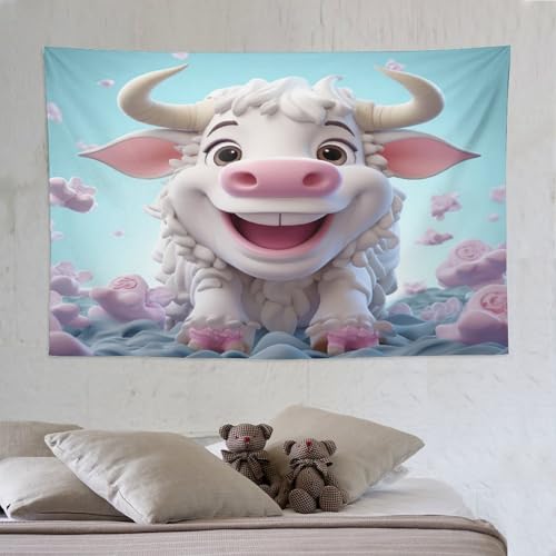 LCWWW Cute Kuh Wandteppich, Wandteppiche Wandkunst Für Schlafzimmer Wohnzimmer,Tapisserie Wandbehang 150×230cm LCWWW Cute Kuh Wandteppich, Wandteppiche Wandkunst Für Schlafzimmer Wohnzimmer,Tapisserie Wandbehang 150×230cm von LCWWW