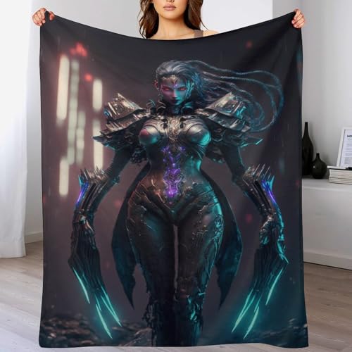 LCWWW Cyborg Decke - Flannel Fleecedecke Auch Als Wohndecke, Tagesdecke, Wohnzimmer Geeignet - Überwurf Decken Sofa & Couch, 100×130cm von LCWWW