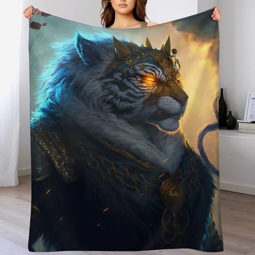 LCWWW Decke Tiger Decken Tagesdecke - Weiche Flannel Decke Sofadecke - Wohndecke Sofaüberwurf Bettüberwurf 100×130cm LCWWW Decke Tiger Decken Tagesdecke - Weiche Flannel Decke Sofadecke - Wohndecke Sofaüberwurf Bettüberwurf 100×130cm von LCWWW